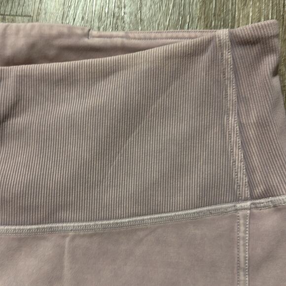 Lululemon Wunder Under Ribbed Crop 23" Leggings Washed Antoinette Sz 10 - Picture 3 of 6